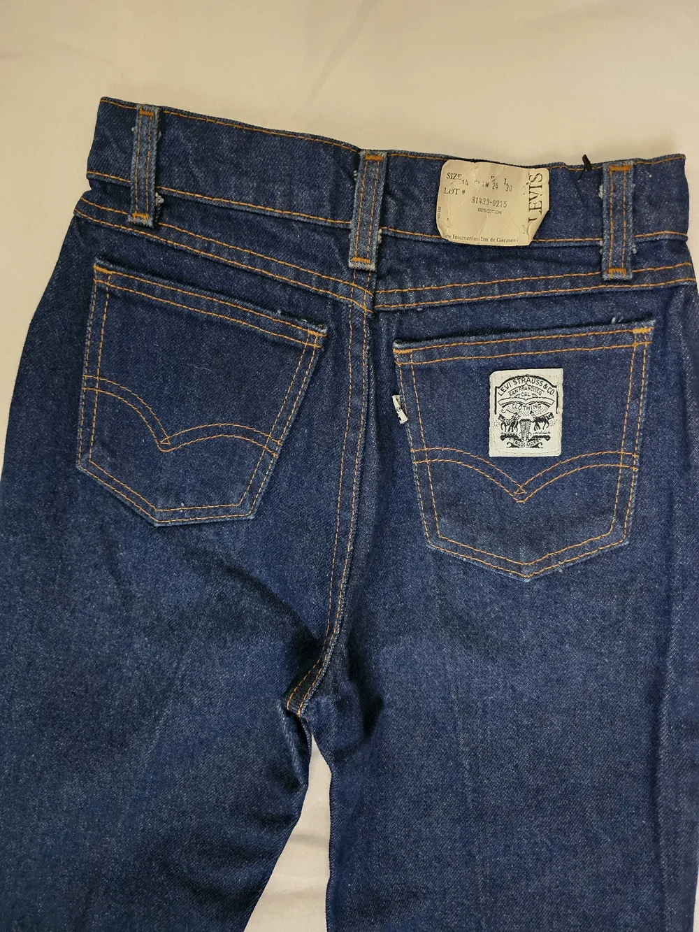 Vintage Levi's Girls Dark Blue Denim Jeans